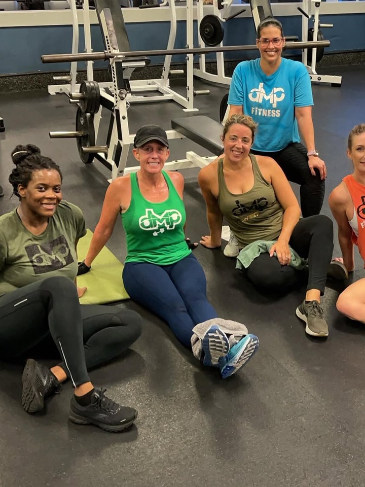 DMP Fitness clients together after a group training session